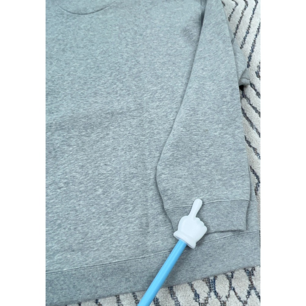 Vintage Chaps Ralph Lauren Sweatshirt Men XL Gray USA American Flag Sweater 90s - Picture 9 of 12
